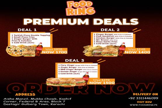 Fiery Zinger + Zinger Burger + BBQ Zinger Burger + Korean Zinger + 1Ltr Drink